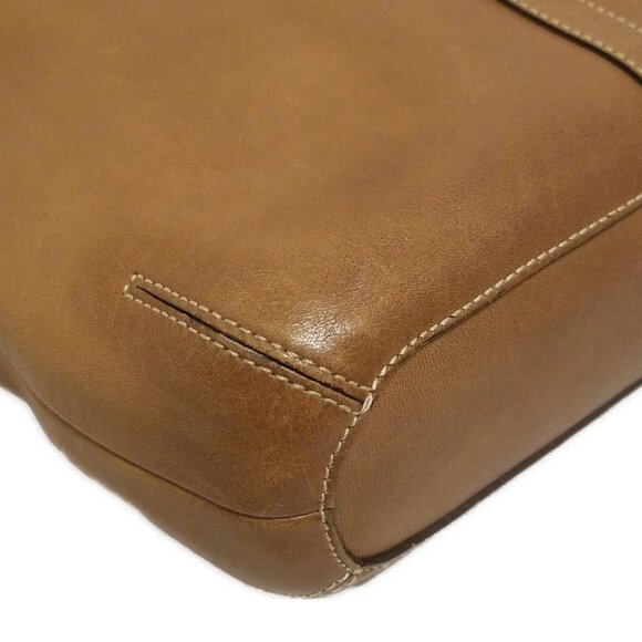 Auth COACH - 9328 Brown Leather Shoulder Bag - Picture 4 of 8